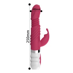 Stretch  Rotation Heating Rabbit Vibrator