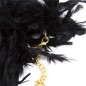 Feather Cuffs With Golden Chain