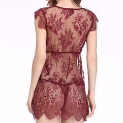 New Special Designed Lace-up Nightwear With T-back