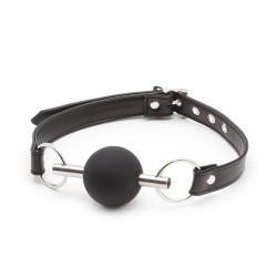 Metal Bar Silicone Ball Gag