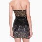 Ladylike Low Strapless Sequined Hot Evening Dress