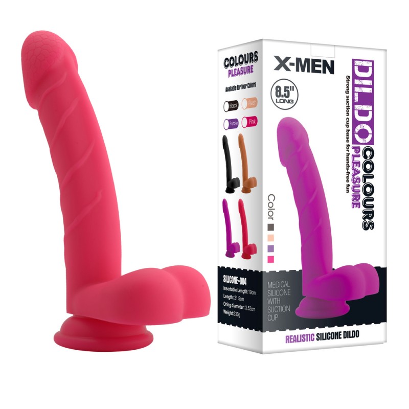 Liquid Silicone Colours Dildo Pleasure - 8.5"