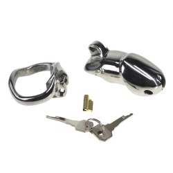 Rikers 24-7 Stainless Steel Locking Chastity Cage