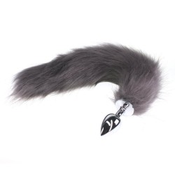 Colorful Fox Tail Stainless steel Butt Plug