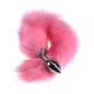 Colorful Fox Tail Stainless steel Butt Plug