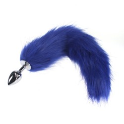 Colorful Fox Tail Stainless steel Butt Plug