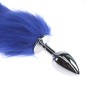 Colorful Fox Tail Stainless steel Butt Plug