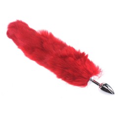 Colorful Fox Tail Stainless steel Butt Plug