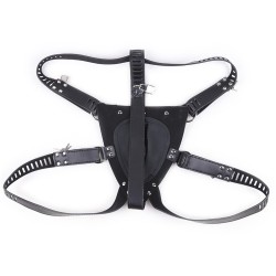 Real Leather Male Chastity Panty