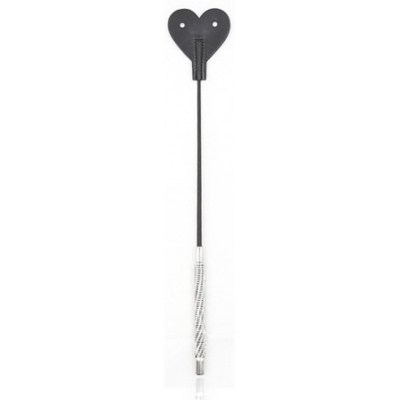 Diamond Handle Heart Riding Crop