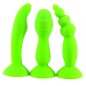 Suction Silicone Butt Plug - 3 Pcs Set