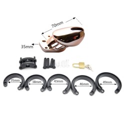 Rose Gold Male Chastity Cage CB6000 CB6000S