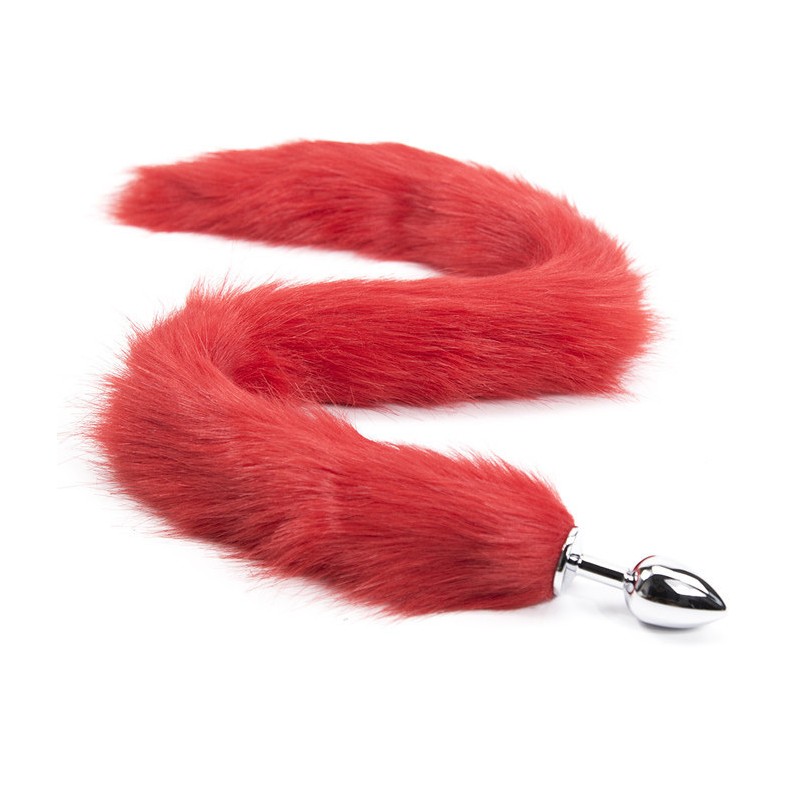 Lengthened Fox Tail Metal Anal Plug