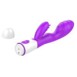 Double Love Silicone Rabbit Vibrator