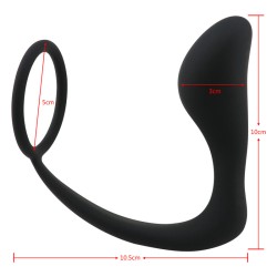 Cock Ring With Prostate Stimulation Plug