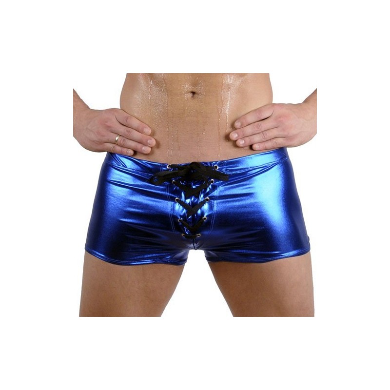 New Style Hot Stamping Faux Leather Boxer Briefs