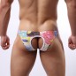 Floral Print Assless Sexy Mankini Briefs