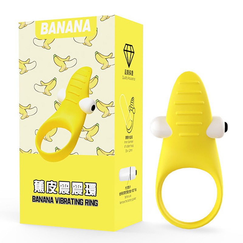 Banana Skin Vibrating Cock Ring