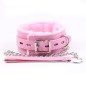 Plush Lined Metal Lead Collar