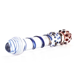 Spiral Staircase Full Tip Glass Dildo