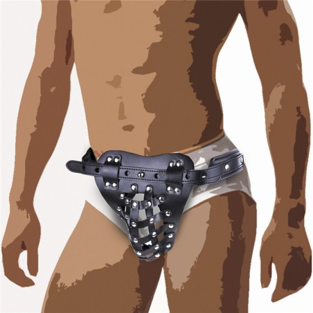 Leather Male Chastity Belt