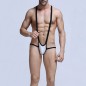 Men Bodybuilding Elastic One-piece Suit