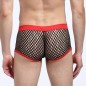 Men Hollowed-out Fish-net Hipster Underwear