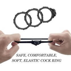 Skeleton 3 Cock ring Set