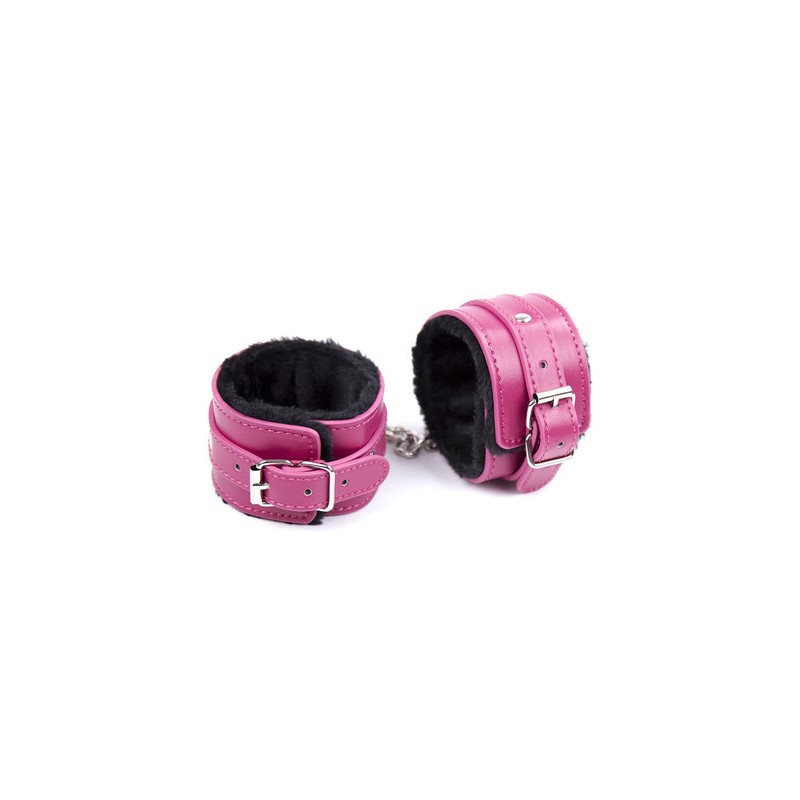 Rose One Row Nail  Fur Lined Cuffs