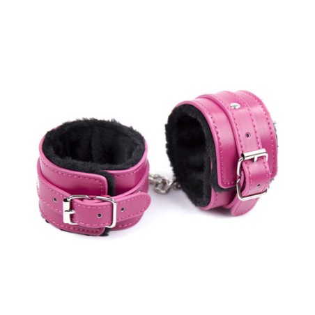 Rose One Row Nail  Fur Lined Cuffs