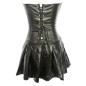 Hot Selling Zipper Leather One-piece Dress Body Shaper