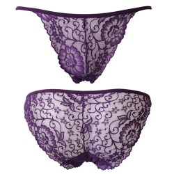 Ladies See-through Lace Briefs Sexy Underwear