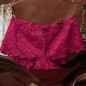 Alluring Floral Lace Transparent Panty Lingerie