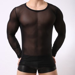 Slim Mesh Lond Sleeves For Men Underwear