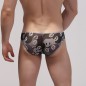 Fashion Men Cartoon Printed Mesh Panty Underwear