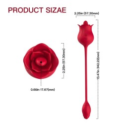 Rose Tongue Vibrator With Bud Egg