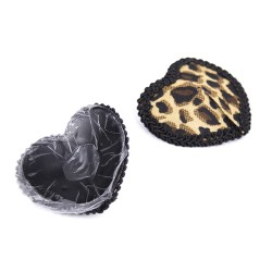 Black Tassel Leopard Pasties Nipple Covers