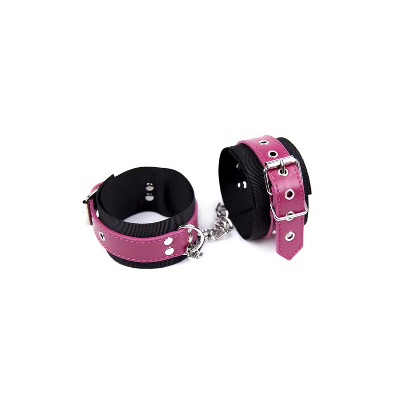 Leather Strap Nylon Bondage Cuffs