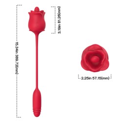 Rose Sex toy with Licking Function &amp; Thrusting