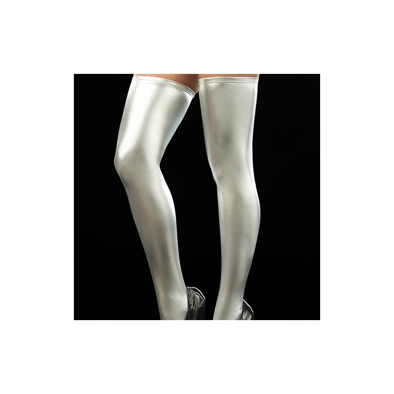 Hot Selling Faux Leather Thigh Highs Stockings