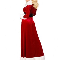 Long Christmas Velvet Warm Costume