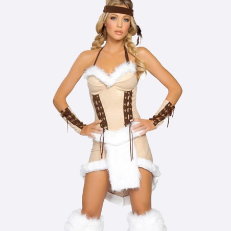 Fashion Aboriginal Style Halter 3pcs Indian Role-playing Costume