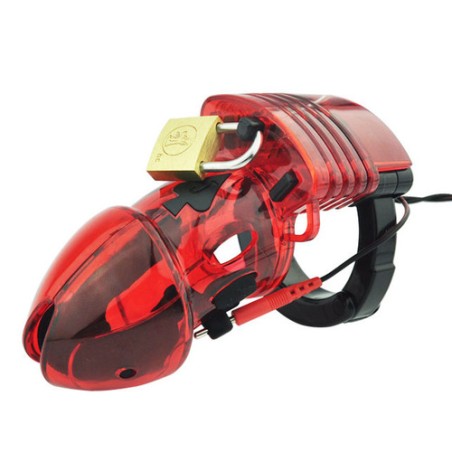 Electro Sex Chastity Device - Red