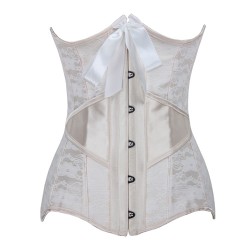 Women High-end Lace Satin Waist Cincher Bustiers