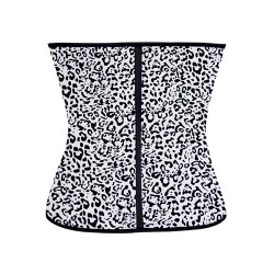 Functional Leopard Hot Rubber Waist Shaper Corset