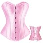 Multi-color Satin Overbust Buckled Corset Sexy Lingerie