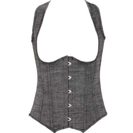 Sexy Cowboy Wear Chest Up Vest Bustiers With G-string