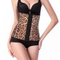 Hot Leopard Buckled Steel Bones Slimming Trainer Bustiers