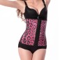 Hot Leopard Buckled Steel Bones Slimming Trainer Bustiers