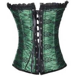 Cheap Bandage Ruffled Hem Waist Trainer Corset